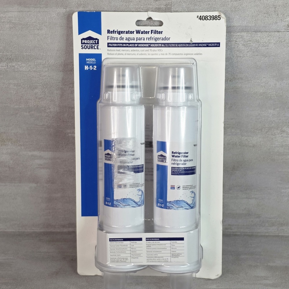 Project Source Refrigerator Water Filter Hisense HX2017F-A, 2 Pack H-1-2 4083985